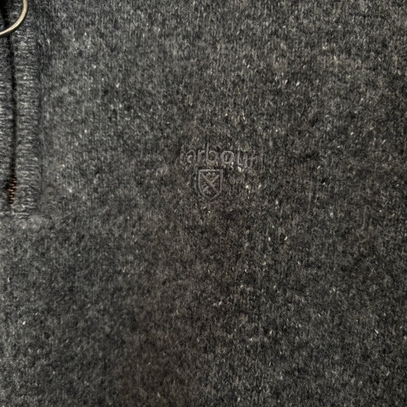 Barbour Essential Wool Blend Sweater Quarter Zip Up - Picture 2 of 5